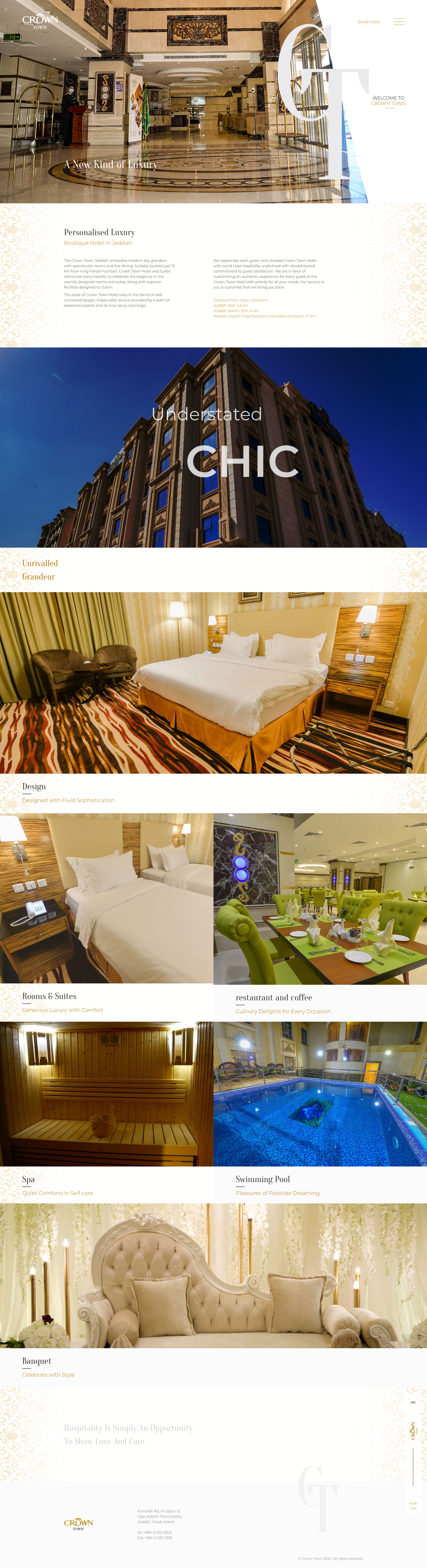 Crown Town Hotel website
